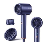 Ionico Phon Capelli con Diffusore - DEWILY 1800W Asciugatura Rapida Asciugacapelli Domestico Phon Capelli Professionale, 2 Velocità/4 Temperature, Potente Portatile Piccolo Phon da Viaggio, Blu