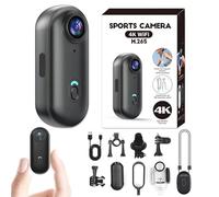 IonicSwift Camera - Videocamera Pov per equitazione, I3 4K Thumb Action Cam con clip, guscio ispessito a prova di caduta, montaggio ovunque, videocamera da casco ultra larga a 170° per ciclismo e