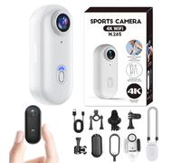 IonicSwift Camera - Videocamera Pov per equitazione, I3 4K Thumb Action Cam con clip, guscio ispessito a prova di caduta, montaggio ovunque, videocamera da casco ultra larga a 170° per ciclismo e