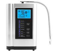 Ionizzatore d'acqua e depuratore d'acqua Macchina fino a ±550mv 7 Impostazioni di qualità dell'acqua Valore Ph 3,5-10,5 8000 litri per filtro Contenuto di idrogeno fino a 1300ppb, bianco (Silver )