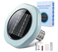 Ionizzatore solare per piscina, detergente agli ioni di rame, elemento in rame ad alta purezza, fino a 132.500 litri, pulizia altamente efficiente, impermeabile, durevole, detergente galleggiante per