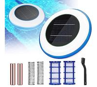 Ionizzatore solare per piscina | Fino all 85% di cloro in meno | Ionizzatore solare in rame e argento per piscina | Dispositivo per la pulizia della piscina | Anodo più duraturo | Fino a 35.000 Gal