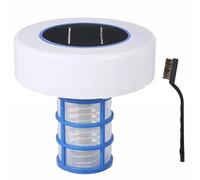 Ionizzatore solare per piscina Galleggiante per cloro per piscina di capacità con una spazzola Riduce il pulitore e purificatore di acqua galleggiante per cloro, 6, 3x6