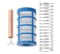 Ionizzatore solare per piscina, kit di anodo di rame galleggiante con schermo a cestello e vite, ricambio per purificatore d'acqua solare, per spa, riduce il cloro nelle piscine, soluzione detergente