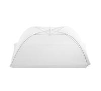 IONOMAT Campana alimentare pieghevole, protezione antipolvere, per tavolo da pranzo, 43 cm, bianco