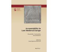 Ionut Epurescu-Pascovic Accountability in Late Medieval Europ (Copertina rigida)