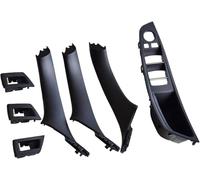 IONZS Auto Maniglia Portiera Interna per BMW 5 Series F10 F11 520 525,Maniglia Interno Porta Coperture,Pannello di Ricambio per Bracciolo,A/Black-7Pcs
