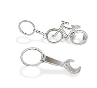 IOPJLK Apribottiglie Portachiavi Inter 2 Pezzi, Apribottiglie Divertenti per Regalo Uomo, Portachiavi Apribottiglie di Zinco per Bar, Feste, Idee Regalo Uomo - Bicicletta e Strumenti