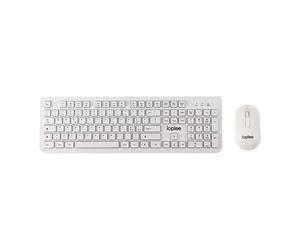 IOPLEE 361G tastiera Mouse incluso Universale RF Wireless QWERTY Bianco Ioplee
