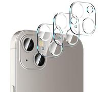 IOPYKKOA [3 pezzi di protezione dell'obiettivo della fotocamera compatibile con iPhone 13/13 Mini vetro temperato, [compatibile con custodia] [antigraffio] [facile installazione] - lente cerchio