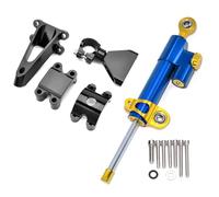 IORQWEW Ammortizzatore Moto Compatibile con CBR600 per F4i 1999-2004 Supporto per Stabilizzatore dello Sterzo per Motocicletta Staffa di Montaggio Accessori Universali(Blue-Yellow)