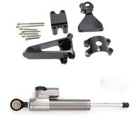 IORQWEW Ammortizzatore Moto Compatibile con CBR600F per F4 per F4i 1999-2003 2000 2001 2002 Kit Supporto per Staffa Montaggio dello Sterzo Dell'ammortizzatore Stabilizzatore Motocicletta(Gray)