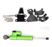 IORQWEW Ammortizzatore Moto Compatibile con CBR600F per F4 per F4i 1999-2003 2000 2001 2002 Kit Supporto per Staffa Montaggio dello Sterzo Dell'ammortizzatore Stabilizzatore Motocicletta(Green)