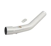 IORQWEW Moto Silenziatore Compatibile con Yamaha per Tenere700 XTZ700 2019 2020 2021 2022 2023 Silenziatore Scarico Motocicletta per Espace Moto Modify Tubo Collegamento Centrale 50,8 Mm(Silver)