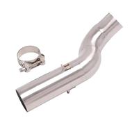 IORQWEW Moto Silenziatore per Street per Triple 660 S A2l Modificato 50,8 Mm Tubo Collegamento Centrale Motocross per Espace Moto Adattatore Connettore Tubo Scarico Moto