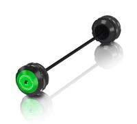 IORQWEW Slider Protezione Moto Compatibile con Ducati per Diavel 2011-2018 per 1260/S 2019-2024 per XDiavel/s 2015-2024 Assale Anteriore Posteriore per Moto Forcella Crash Slider Anti Slider(Green)