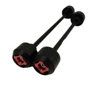 IORQWEW Slider Protezione Moto Compatibile con Suzuki per GSX-R 1000 2001 2002 2003 2004 Parti per Moto Assale Anteriore Posteriore Ruota Forcella Slider Protezione da Incidente per Moto(Red)