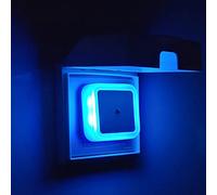 IOSICAM 3-Pezzi Blu LED Luce notturna presa con Sensore di Luce,luce notturna presa per bambini,luce da notte presa con Sensore Crepuscolare,per Camere da Letto/Soggiorno/Bagno/Corridoio/Cucina/Scale