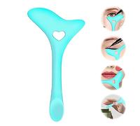 IOSPKKIO® - Stencil per eyeliner, in silicone, aiuta a disegnare la riga di eyeliner e ad applicare il rossetto, la crema viso e le maschere, riutilizzabile (blu)