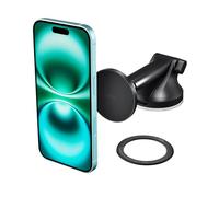iOttie iTap 3 Magnetic Dash & Windshield Mount Car Phone Holder with Magnetic Ring Adapter. Compatible with Qi2, MagSafe, iPhone, and Android Smartphones.