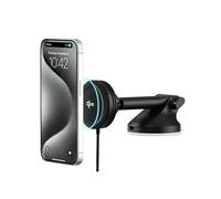 iOttie Velox Qi2 Mini 15 W Caricabatterie wireless da auto - Supporto per telefono da cruscotto e parabrezza - Supporto per iPhone compatibile con MagSafe per smartphone Qi2 (iPhone 12, 13, 14 e 15) -