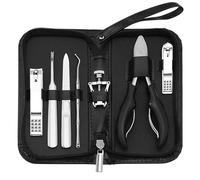 IOTUP 2/4/7 pz/set Unghie Incarnite Kit Manicure Unghie Incarnite Rimozione Unghie Correttore Unghie Strumento Pedicure Piede (colore: 7pcs-black A)