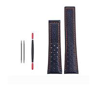 IOTUP 22 millimetri Genuino Pelle di Vitello Cinturino Per TAG Per HEUER Strap MONACO CARRERA Qualità Cinturino In Pelle Bracciale, 22mm, agata