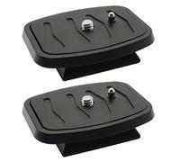 IOUALEY 2 adattatori universali per treppiedi da 44 mm, a sgancio rapido, per treppiedi, QB-4W, compatibili con Velbon, Sony, Sunpak, Ravelli