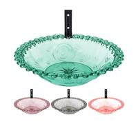 Iouyjiu Bird Bath, Tree Mounted, Outdoor Water Basin, Weatherproof Statue Design Animal Feeder Tray Ideal for Patio, Balcony, Backyard Decor, 9.25x9.25x5.51 Inches