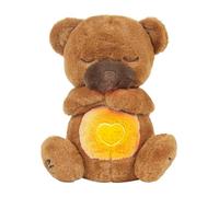 Iouyjiu Breathing Bear Plush, Soothing Sleep Toy, Lightweight Calming Music, Toddler Bedtime Companion, Stuffed Animal for Indoor, Present, Friends, Family, Boys, Girls, 30cm