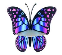 Iouyjiu Butterfly Shaped Wall Rack, Floating Shelf for Kids Room, Eco-Friendly Iron Display Rack, Ideal for Small Flower Pots, Decorative Storage for Children’s Room, 11.42x9.84in