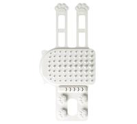Iouyjiu Cat Corner Groomer, Grooming Wall Brush, Soft Massage Scratcher and Itch Relief Tool, Easy to Mount Grooming Brush for Cats, Face Body Rubs, 7.87x3.94in