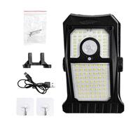 Iouyjiu Clips-On Solar Lights - 3-Mode Motion Sensor LED for Outdoor | Bright Solar-Powered Clip Lights for Garden Patio Porch Pathway Deck Fence Wall Gutter Terrace Landscape Home Indoor