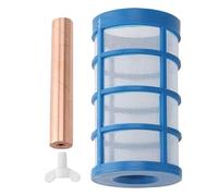 Iouyjiu Copper Anode Replacement, Floating Solar Water Purifier Anode with Basket Screen and Screw, Anti Algae Corrosions Control Part for Swimming Pools Lakes Ponds Fountains Use