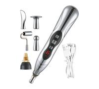 Iouyjiu Electric Pen, Trigger Point Stimulator, Rechargeable Meridian Massager Muscle Relax Tool Compact Size for Home or Travel Use, 7.2x0.98 Inches
