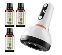 Iouyjiu Elettrico Cupping Massager, Intelligent Suction Therapies Device, 9 modalità Heating Scraping Tool, Muscolo Relief Massage for Neck Back Shoulders Thighs Addome Buttocks Use 3.54x5.91in