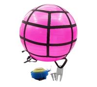 Iouyjiu Exercise Ball with Pump, Anti-Burst Stability Ball for Core Strength, Balance Training, Yoga, Pilates, Stretching, Physical Healing, Pregnancy, and Home Workout Fitness Equipment