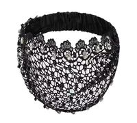 Iouyjiu Fasce Capelli In Pizzo Donna | Elastico, Vintage Con Occhielli E Strass | Ampia Fascia Per Capelli Floreale In Pizzo Con Perle | Per Feste, Appuntamenti, Libero E Cerimonie Di Matrimonio