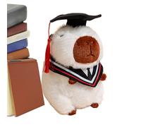 Iouyjiu Graduation Capybara, Plush Stuffed Keepsake Animal with Cap, Cute Soft Toy Gift for College and High School Grads, Celebration Decoration for Boys, Girls, Friends, 9.84x7.87 Inches