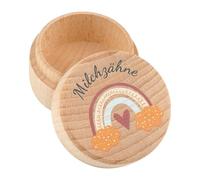 Iouyjiu Kid Tooth Box, Wooden Keepsake Organizer for Baby Teeth, Lost Tooth Memory Container, Personalized Storage Case for Girls, Ideal for Childhood Milestone Collection, 1.97x1.97x1.3in