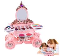 Iouyjiu Kit cosmetico per i più piccoli, set di trucco per ragazze,Kit di trucco cosmetici lavabili con custodia | Creative Toddler afferma che la bellezza si svolge per, il