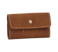 Iouyjiu Leather Guitar Pick Holder, Portable Storage Case, Accoustic Pick Organizer, Durable Performance Accessory, Compact Box for Picks, Ideal for Musicians, 10 × 6 cm, marrone, Se référer au