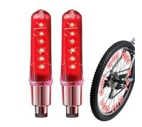 Iouyjiu Luce Valvola della Bicicletta 2 Pezzi Luce Doppio Lato Lettere per
