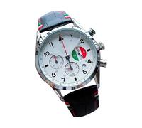 Iouyjiu Men's Mechanical Watch, Automatic Display Wristwatch, Leather Strap Waterproof, Stylish Timepiece for Daily Wear, Office, Outdoor, for Any Man's Wardrobe, 43mm Black White