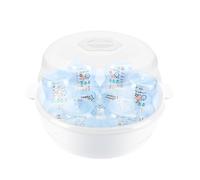 Iouyjiu Microonde Steam Cleaner, Bottle Sterilizer, Quick, High Temperature Steamer, Pacifier Draining Holder for Breastfeeding Parents, 8,86 x 8,66 x 6,89 in