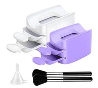 Iouyjiu Nail Dip Container - Double Layer Ricicling Tray,Nail Decoration Products, Women Hand Tools, Glitter Saver Container Holder, Manicure Tools for Women, Men