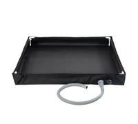 Iouyjiu Pan pieghevole con scarico, portatile impermeabile per vasca da bagno, piano base, leggero e per esterni per campeggio, Hiking RV Tent Road Trip, 31,52 x 31,52 x 3,94 in