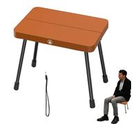 Iouyjiu Pieghevole Chair, portatile Stool, alluminio Bench, Lightweight Compact Design, Durabled Anti-Slip Feet, Travel Fishing Beach Hiking Use, 29 x 20 x 25 cm Black Army Green Dark Coffee
