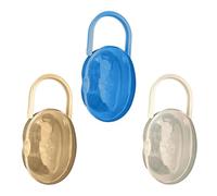 Iouyjiu Portable Pacifier Container, Baby Pacifier Case, Secure Stylish Sturdy, Dustproof Soother Holder, Multifunctional Teething Ring Storage for Infant useful, 4.72x2.36x1.77 in