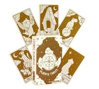 Iouyjiu Puppy Tarocchi Cards, Dog Oracle Deck, Fate Divination Cards, Tarocchi Cards for Parties, Family Tarocchi Game, Inglese Dog Tarocchi, Adorabile Tarocchi Deck, Fortune-Telling Oracle Set